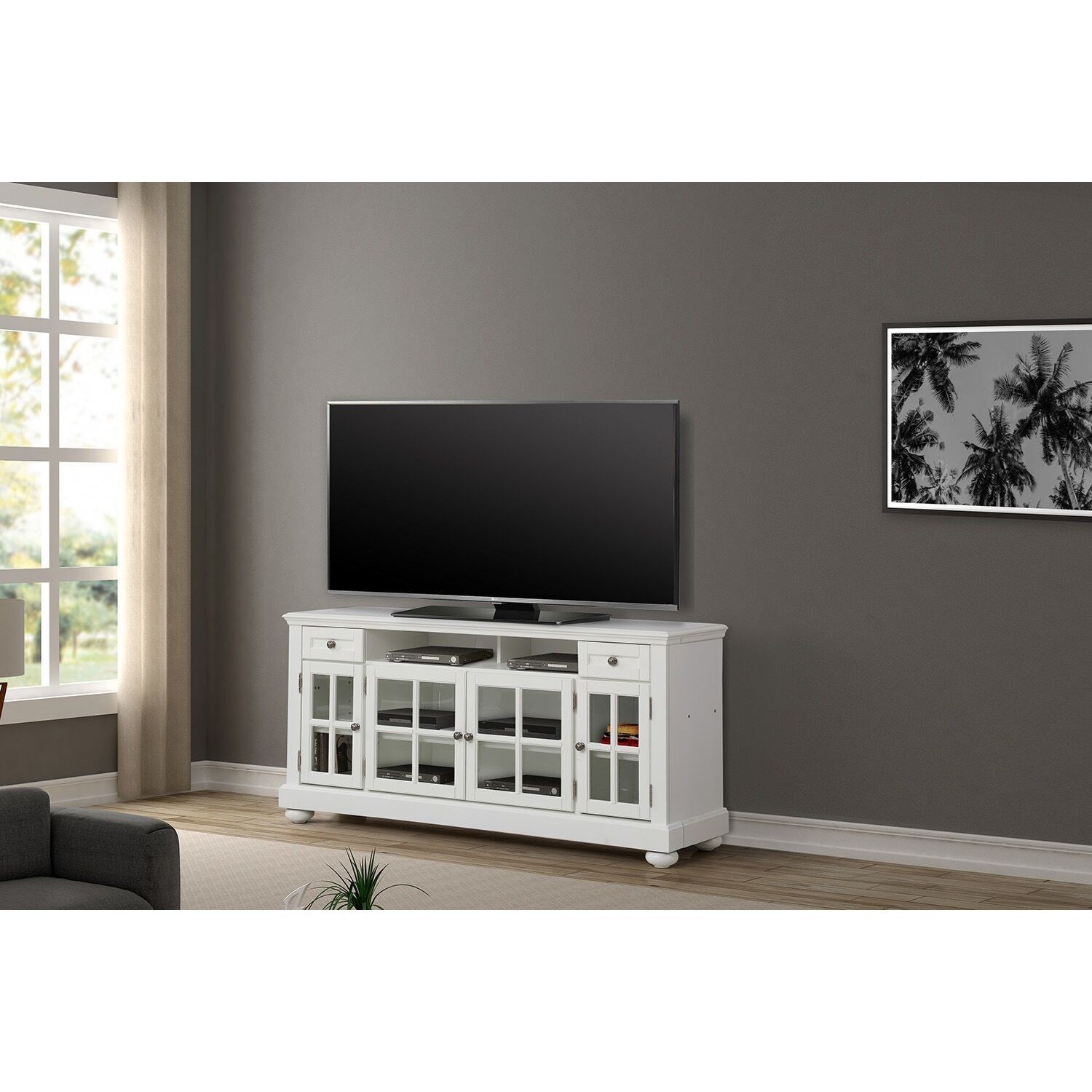 Parker house white entertainment center discount